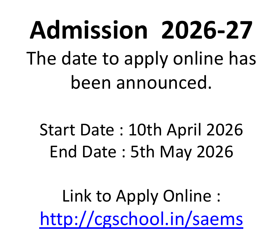 Admission Open for Session 2026-27